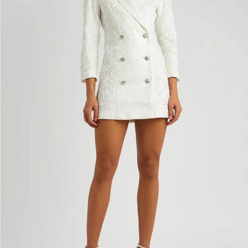 ROTATE Birger Christensen Cloqué Mini Blazer Dress